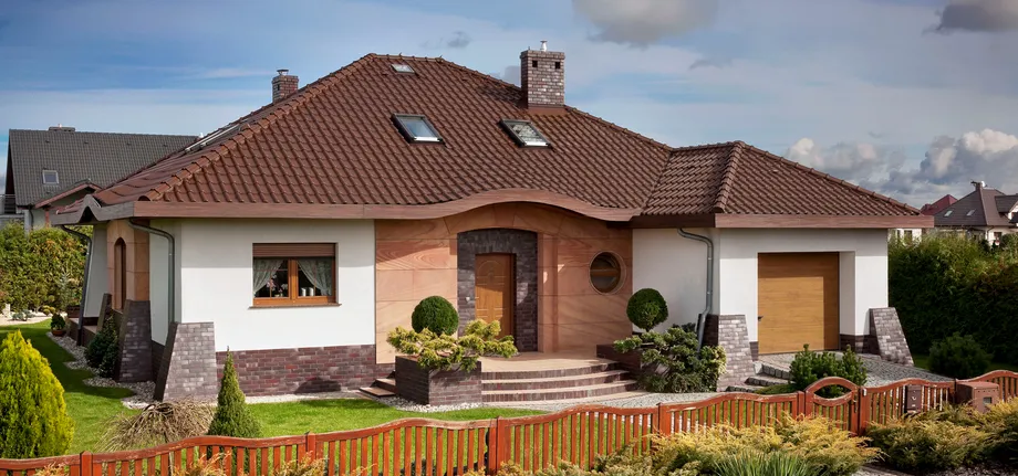 Prostup komína střechou