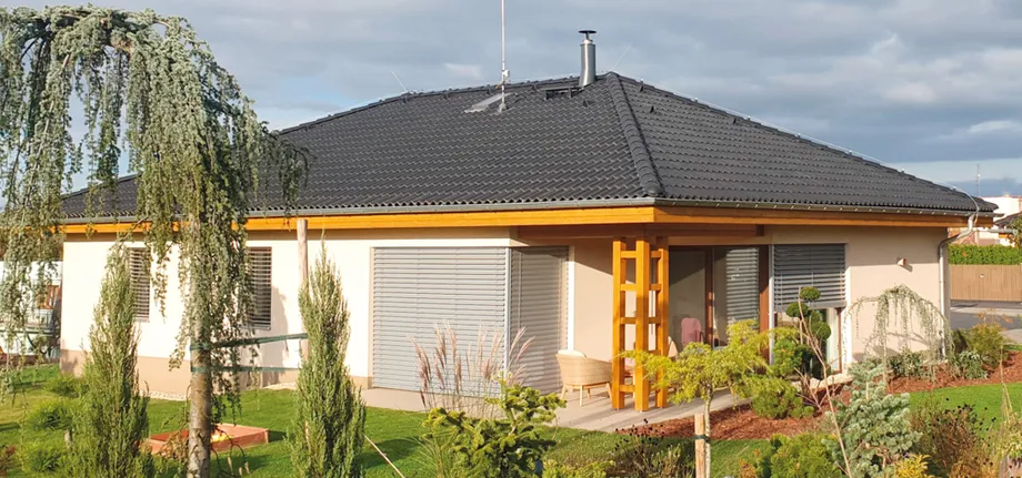 Konstrukce střechy na bungalov
