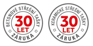30 záruka betonové a keramické tašky