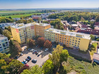 Oprava ploché střechy bytového domu Třebešovská, Praha 20 - Horní Počernice pomocí asfaltových pásů Icopal Vedag