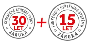 Záruka 30+15 let na keramické tašky