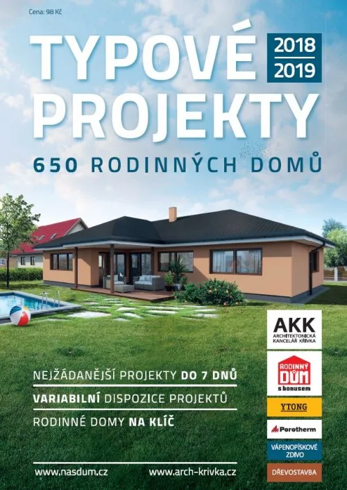 NOVÝ KATALG RODINNÝCH TYPOVÝCH DOMŮ Z ARCHITEKTONICKÉ KANCELÁŘE KŘÍVKA