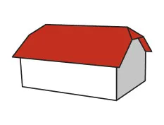 polovalbová střecha